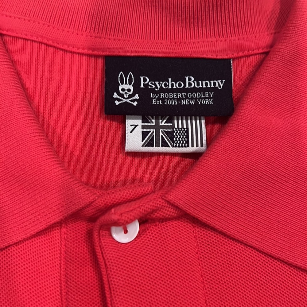 Pink/coral Psycho Bunny polo - Picture 3 of 3